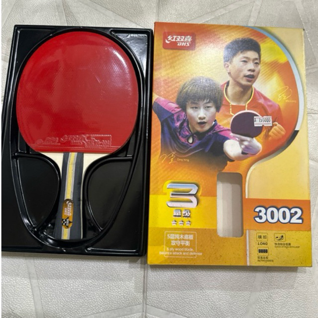 BET TENIS MEJA DHS 3002 ORIGINAL 3 BINTANG