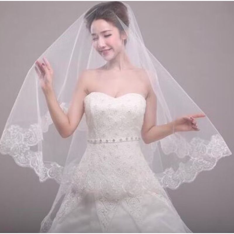 Veil Wedding/Slayer Kerudung pengantin / Slayer Pengantin
