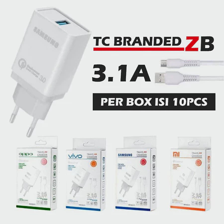 CHARGER BRANDED ZB BOX QC 3.0A | TRAVEL CHARGER | CHARGER MURAH | FAST CHARGE | TERLARIS