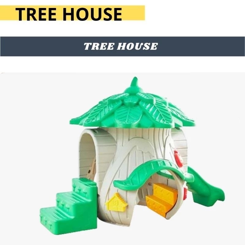 Rumah Pohon Playground Mainan Anak Tree House Rumah Rumahan Playhouse Indoor Outdoor