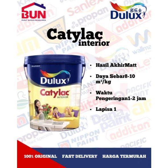 Dulux Catylac Interior , Cat Interior Terbaik Murah Meriah By Dulux *5 Kg* (TINTINGAN)