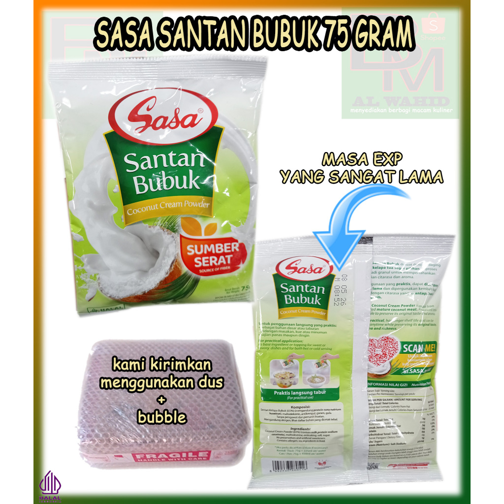 

Santan Sasa Bubuk Kemasan 75 gram
