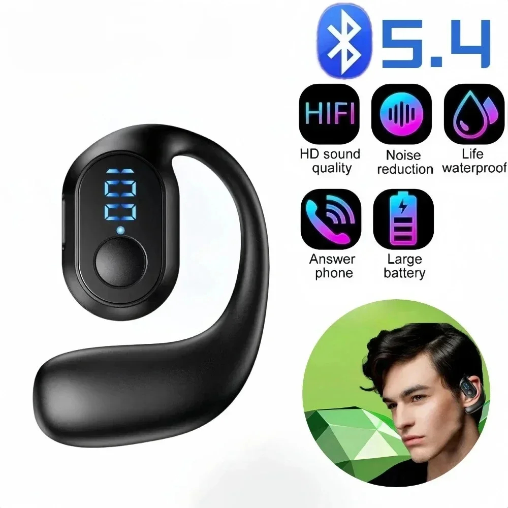 Earphone bluetooth KY2 PRO BARU Headphone OWS HiFi dengan Kait Telinga untuk Semua Ponsel Pintar