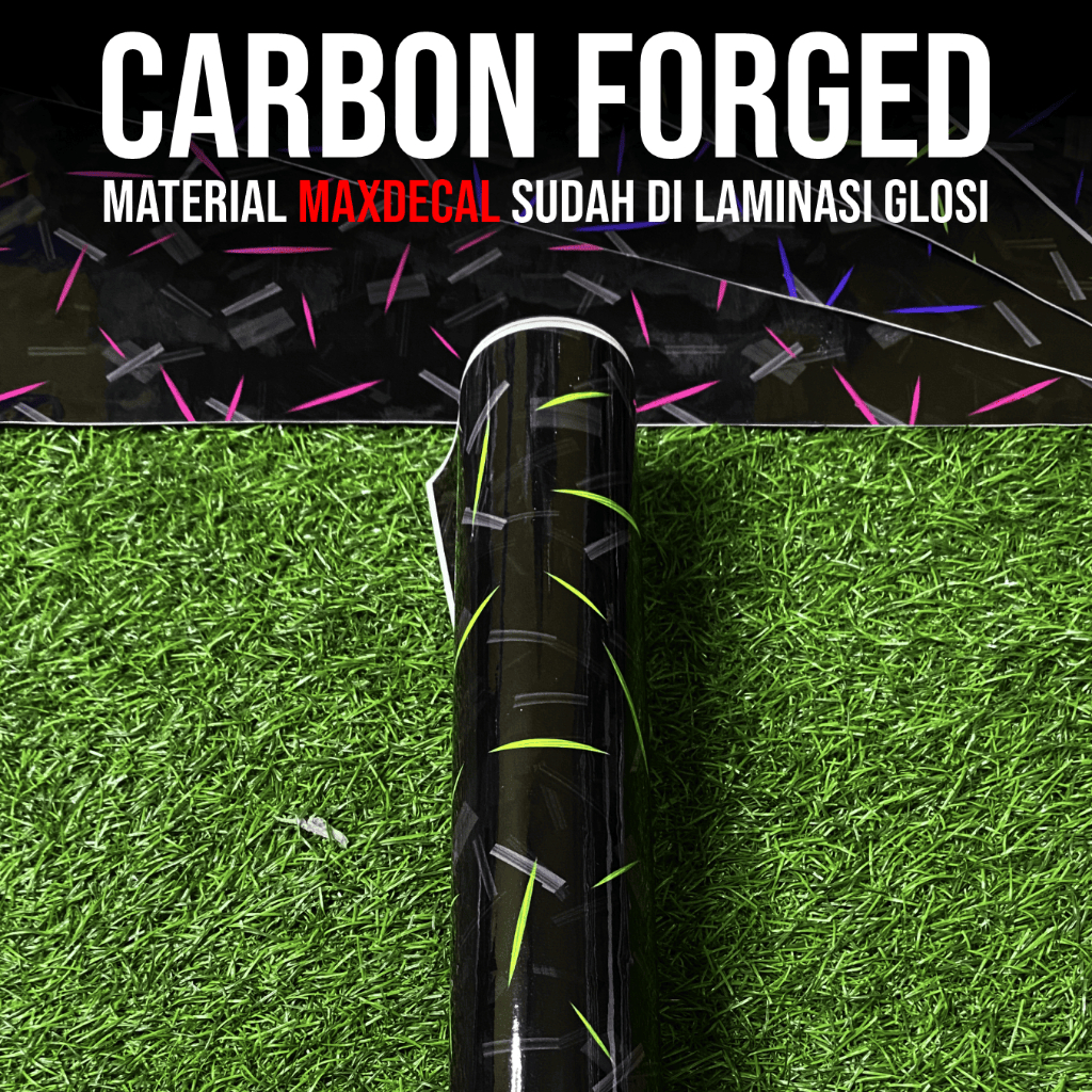 sticker carbon forged / carbon forget bahan maxdecal ukuran 50 x 50cm anti luntur