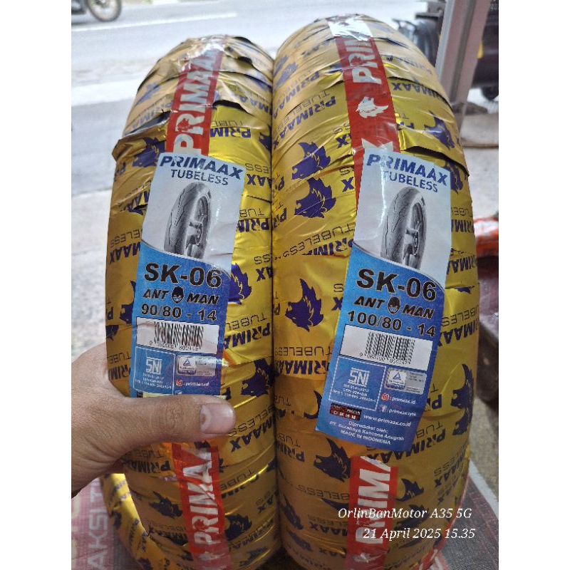 BAN SET PRIMAX SK06 METIC VARIO150/BAN KOMPLIT HONDA VARIO125/BAN LENGKAP LEXI/BAN DEPAN BELAKANG HO