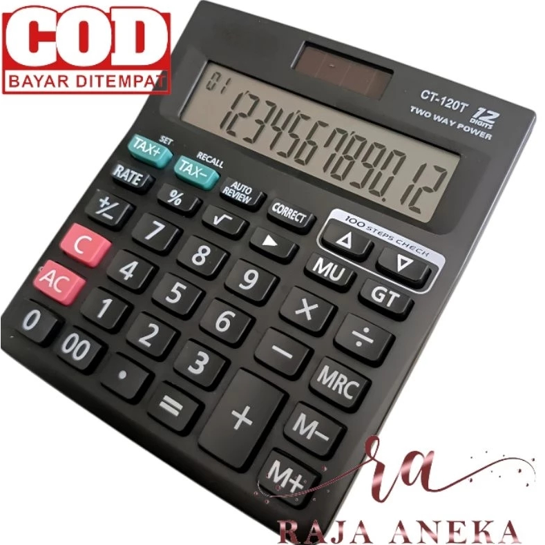 

RB Kalkulator CT -120 T 12 Digit Termurah 120T CT 120T CT-120T Dagang Ukuran Besar 12 Digit ct 120T