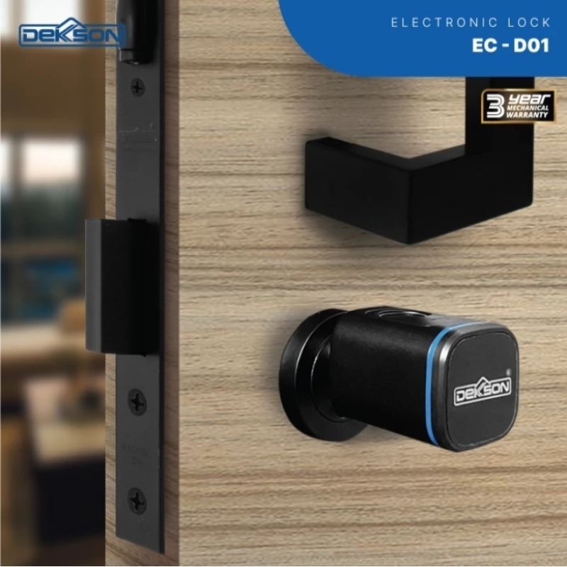 Electronic Lock Cylinder Dekkson EC D01 BLACK 70MM / 80MM *