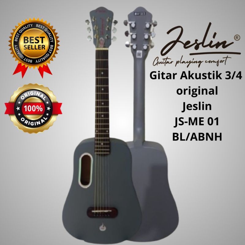 Gitar Akustik Lava Me 3/4 Original JESLIN JS-ME01 BL/AB/NH Gratis Packing Kayu