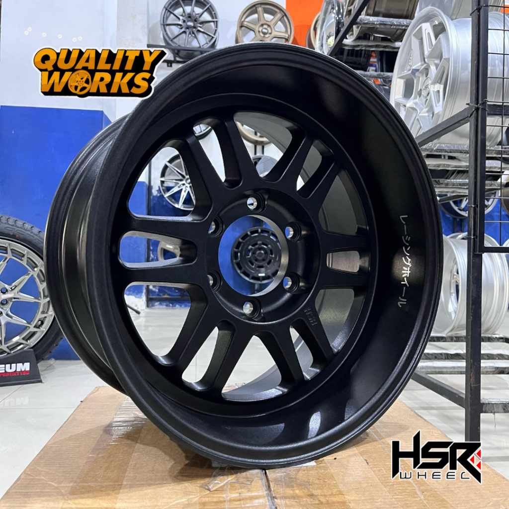 Velg Fortuner Racing R17 Hsr Boroko Bly01 Hitam Velg Celong Pajero Ring 17