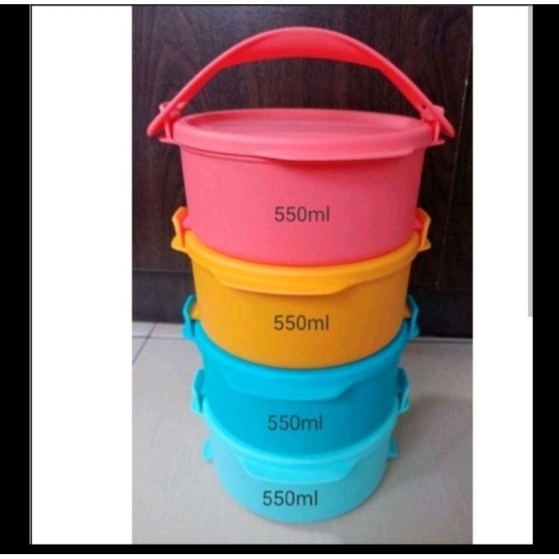 Rantang Fun Clik Togo Tupperware ( FREE Bubble Warp )