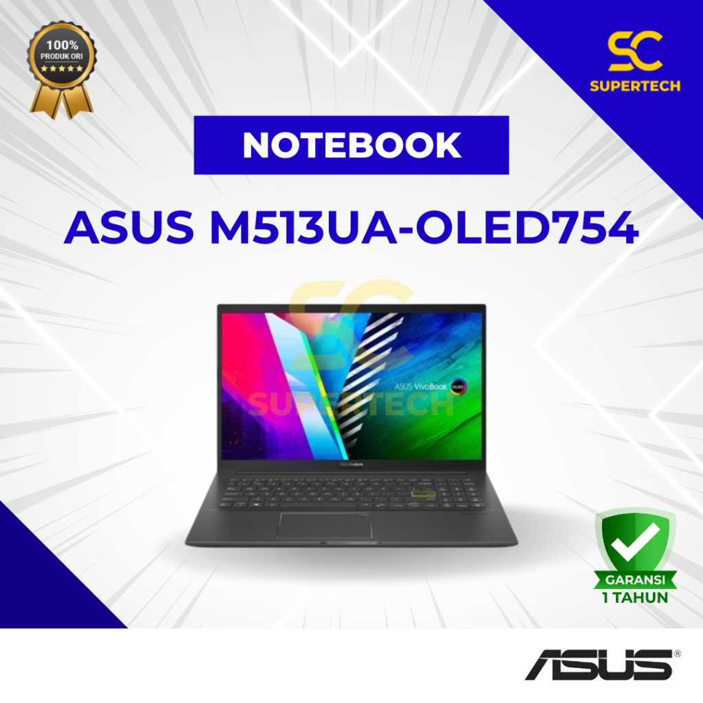 NOTEBOOK ASUS M513UA-OLED754 R7-5700U 8G 512G 15.6" W11