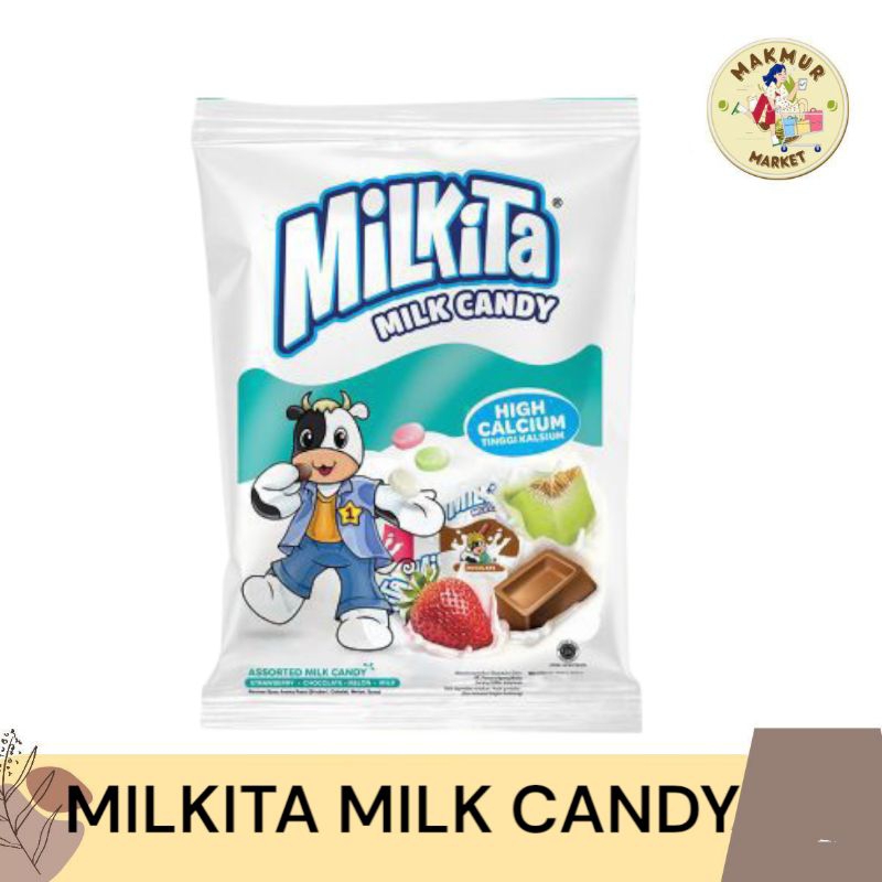 

Milkita Permen Susu Mix Bag - Milk Candy 1 Bag (Isi 40Pcs)