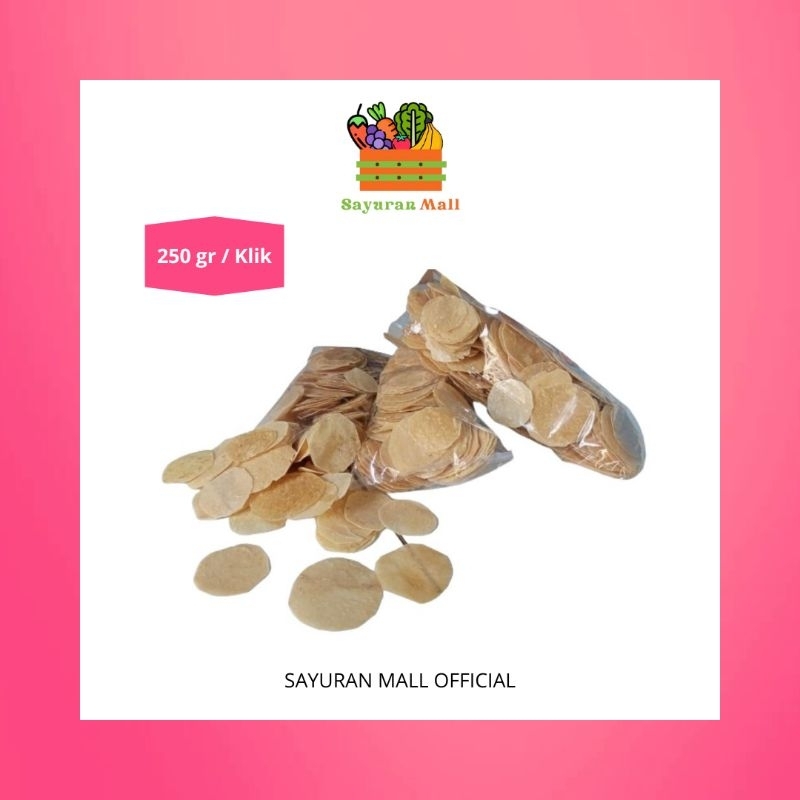 

250gr Kerupuk Ubi Opak Koin | Kerupuk Mentah | SAYURANMALL