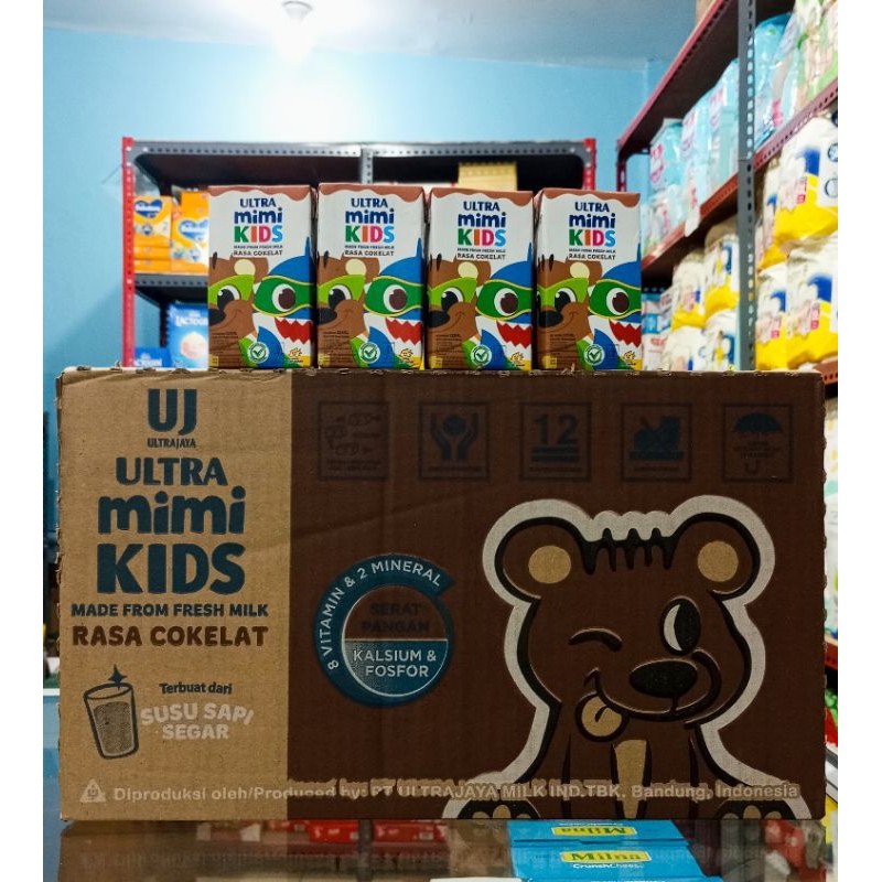 

Ultra mimi Kids rasa Coklat netto 125ml 1 dus isi 40 pack