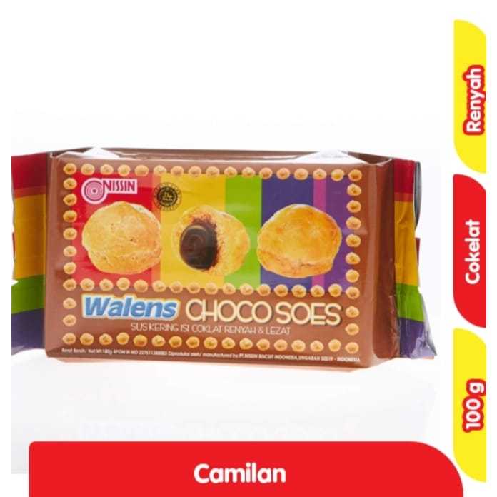 

Nissin Walens Choco Soes 100gr Nissin Walens Kue Soes Kering Isi Coklat 100g Biskuit Lezat Creamy