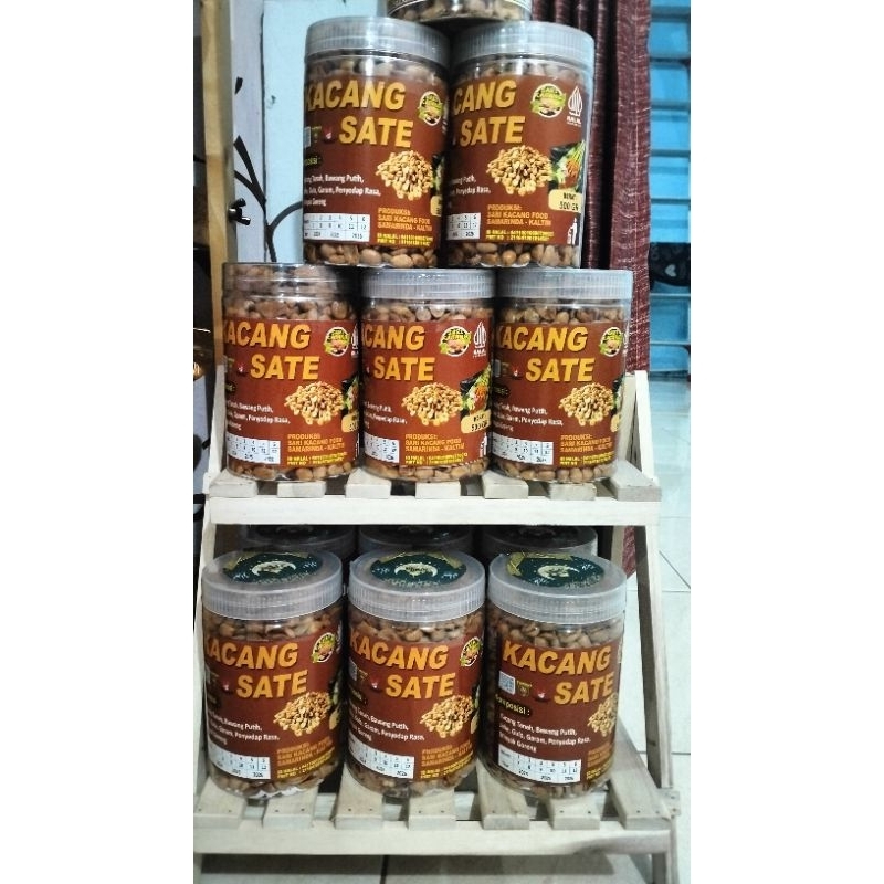 

kacang sate kemasan toples