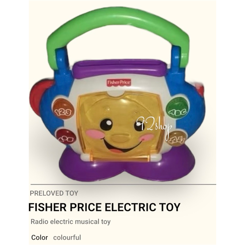 Mainan radio Fisher Price electric musical toy | mainan elektrik original Fisher Price | mainan musi