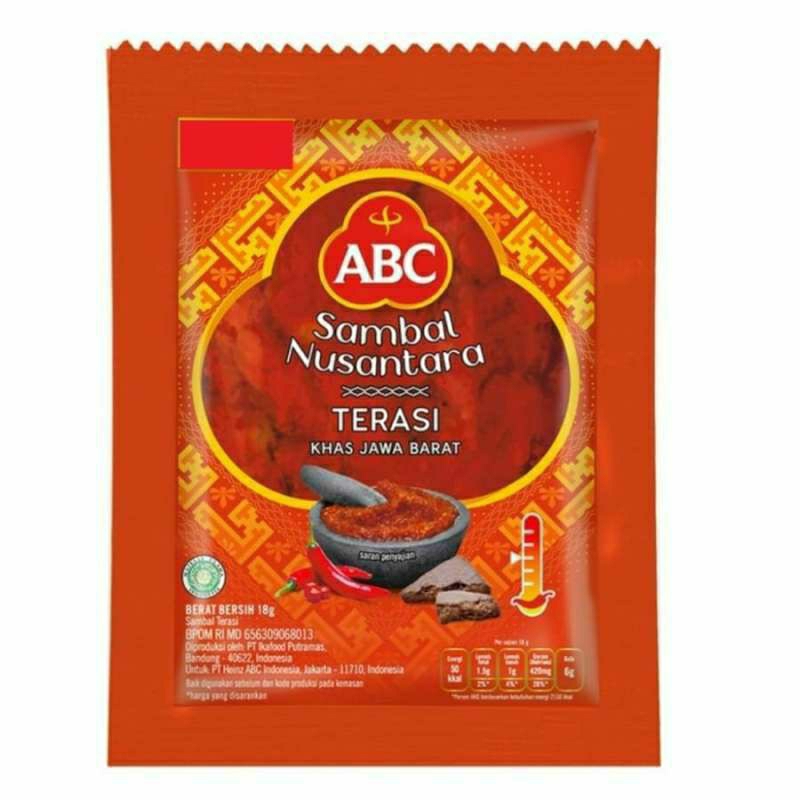 

sambal terasi ABC (10sachet) 20g by pasar tasik online