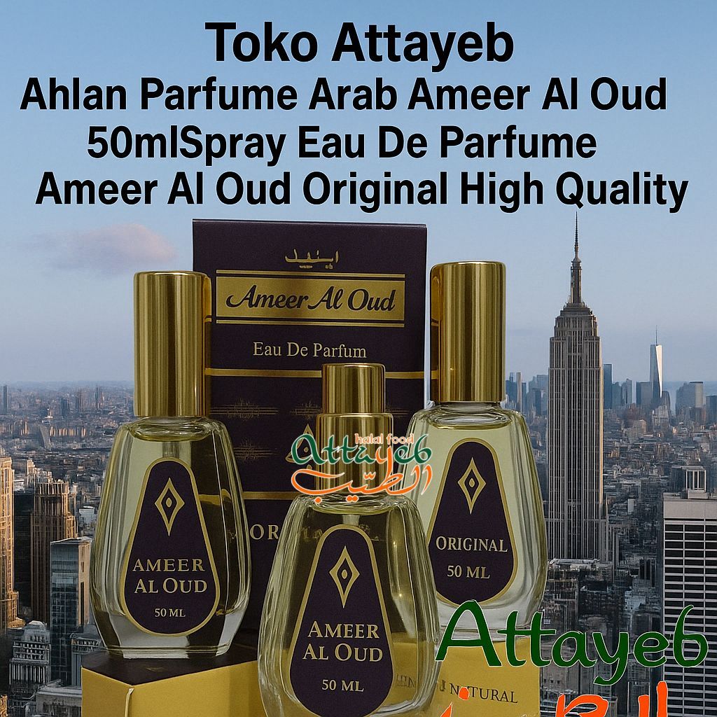 Ahlan Perfum Arab Ameer Al Oud 50ml Spray Eau De Parfume Original High Quality