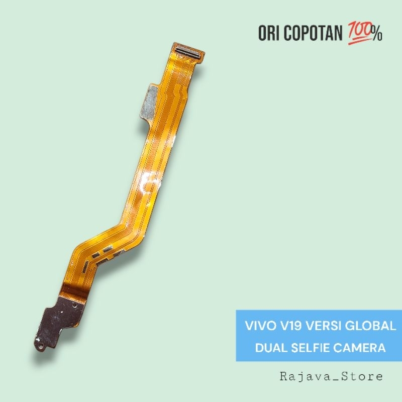 Fleksibel fleksible penghubung lcd vivo v19 1933 versi global dual camera selfie ori original cabuta