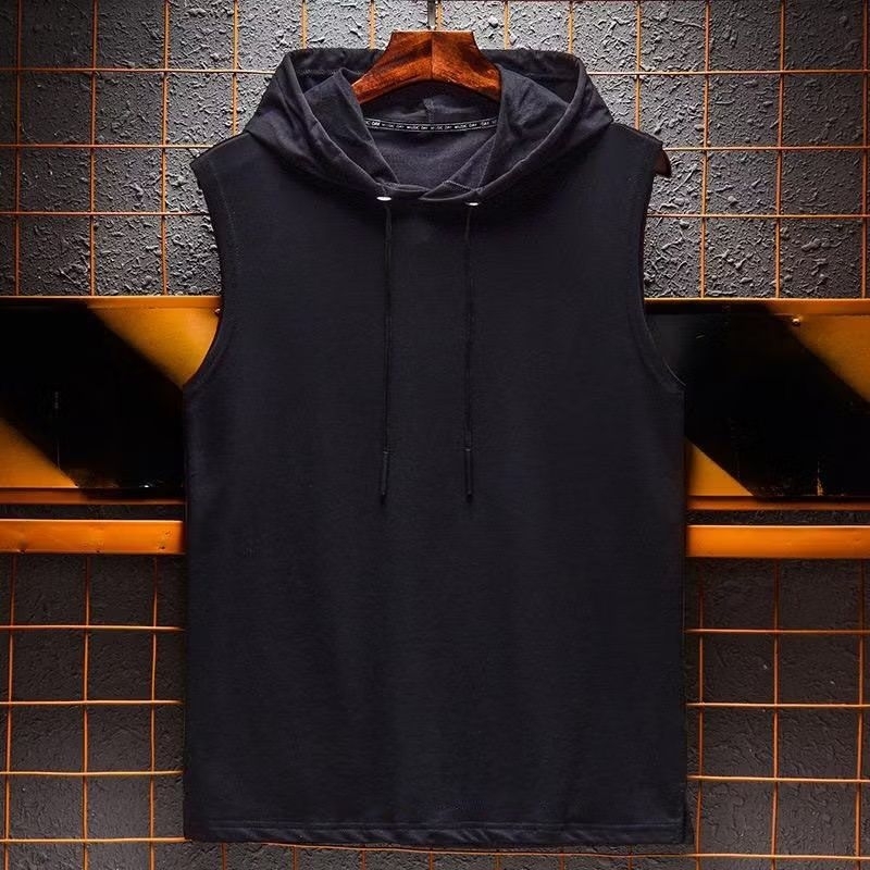 kaos polos singlet Hoodie pria wanita Hoodie lekbong