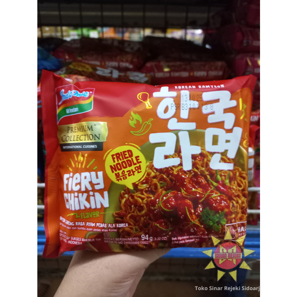 

Indomie Korean Fiery Chikin Pedas Goreng 94 gram