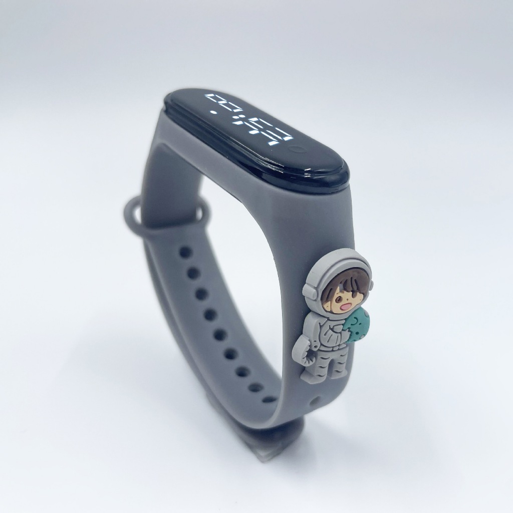 Jam Digital Anak Anti Air Motif Kartun LED Anak Laki-laki Anak Perempuan