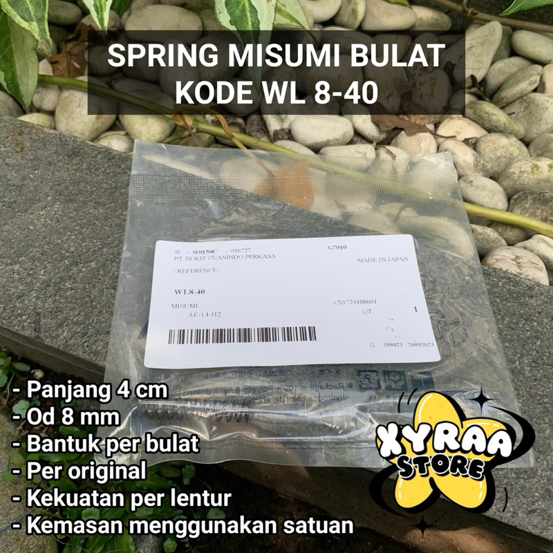 Per misumi bulat WL 8-40 / Spring misumi bulat WL 8-40 / Per mizumi