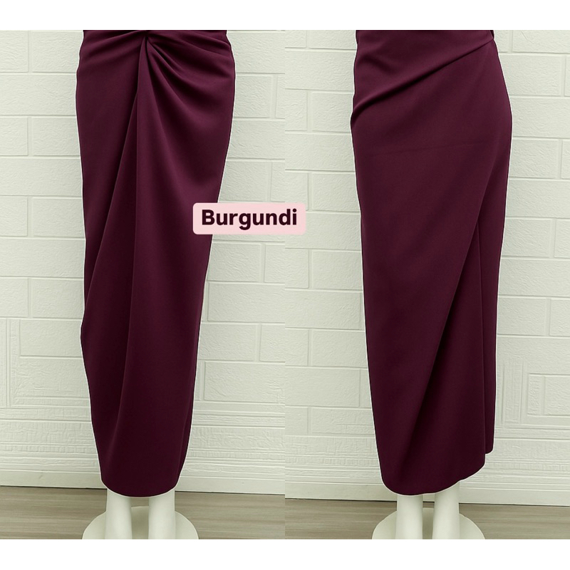 Terbaru Rok Lilit Instan, Instan Wrap Skirt, Rok Lilit Jumputan, Rok Lilit Instan Polos Satin Rok