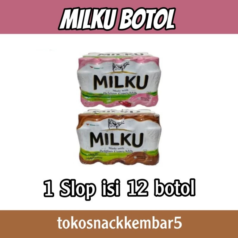 

MILKU COKLAT STRAWBERRY BOTOL ISI 12