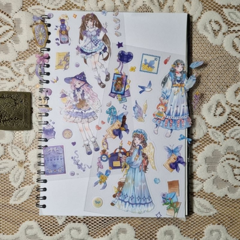 Stiker Cewek Lucu Jepang Anime Girl Sticker