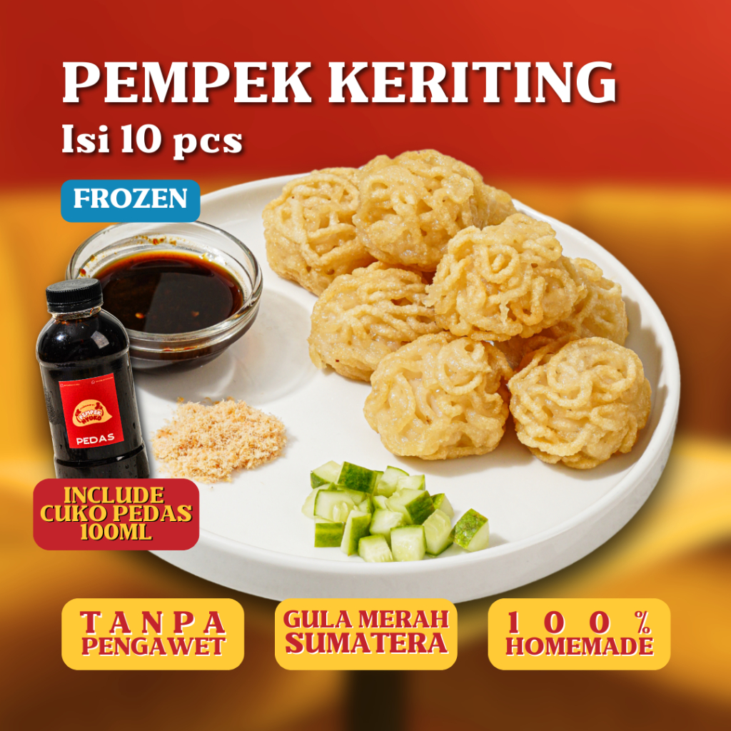 

Pempek Nyuko - Pempek Keriting - Tanpa Pengawet dan Pewarna, Pempek Palembang, Empek, Mpek