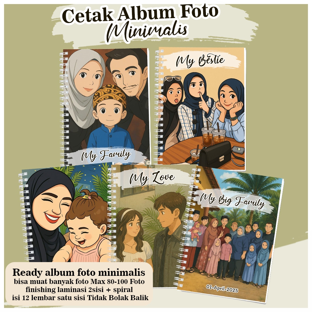 Cetak Album foto Minimalis Ukuran A5