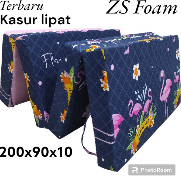 Harga TERMURAAH Kasur Lipat Lantai Busa Kualitas Super Awet Ukuran 2x9x1 single 1 Orang