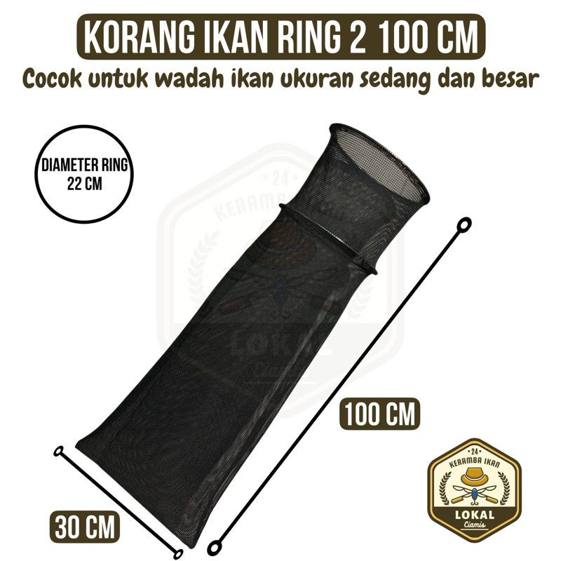 KORANG IKAN RING 2 100 cm MODEL JABLA J100| KOJA IKAN BERKUALITAS BAHAN HALUS UNTUK MEMANCING IKAN M