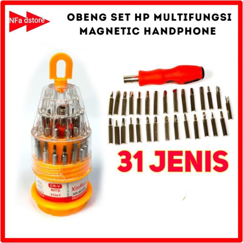 Obeng Set Multifungsi Obeng Set Magnetic Obeng Hadphone  Mini HP