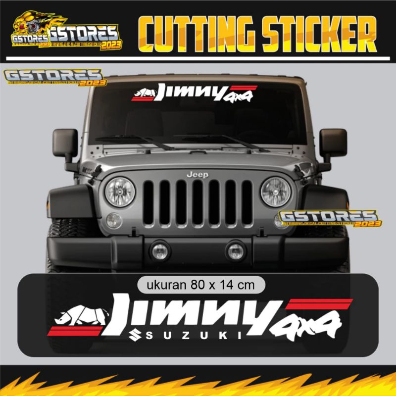 Sticker kaca depan mobil jimny sticker kaca mobil jimny terlaris stiker mobil jimny badak