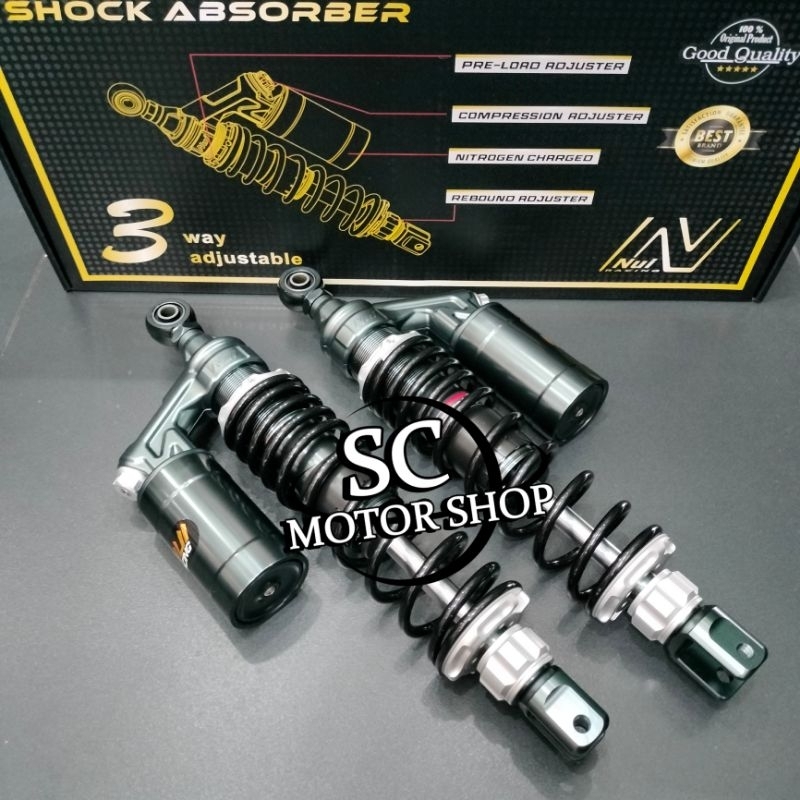 Shock tabung NUI racing 3 way adjustable 365mm pcx 160 - adv 150