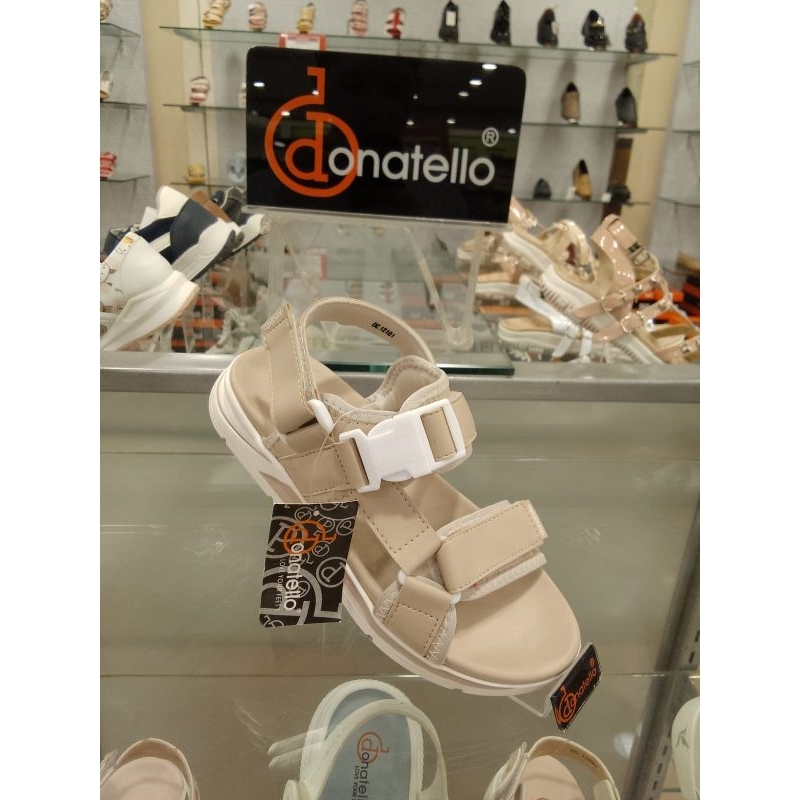 Sandal sepatu anak wanita donatello ivory