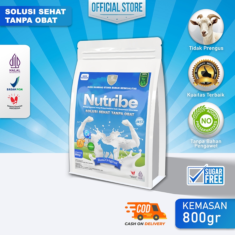 

Susu Kambing Etawa Bubuk Premium Nutribe - Original Non-Sugar 800gr