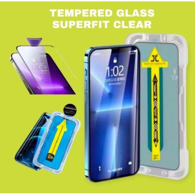 Tempered Glass Superfit Clear Bening Samsung M33 M34 M42 M50 M51 M52 M53 M54 M55 M55s M62 S10 S20 S2