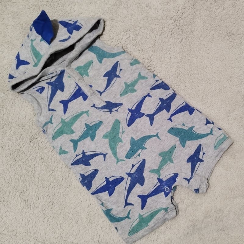 PRELOVED Romper Kutung Bayi Hoodie Baby Carter's carter ctr hiu karakter