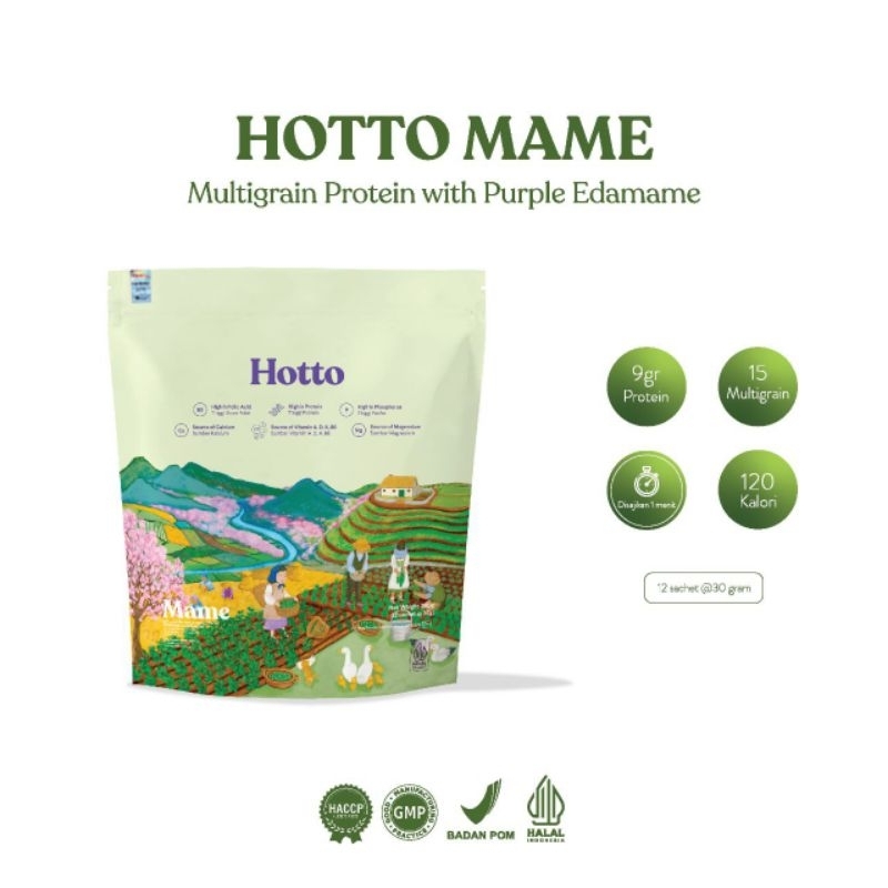 

Hotto Mame Pouch Official Store Multigrain with edamame 1 Pouch 12 Sct