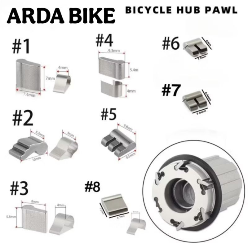 Pelatuk/Pawl Freehub Sepeda