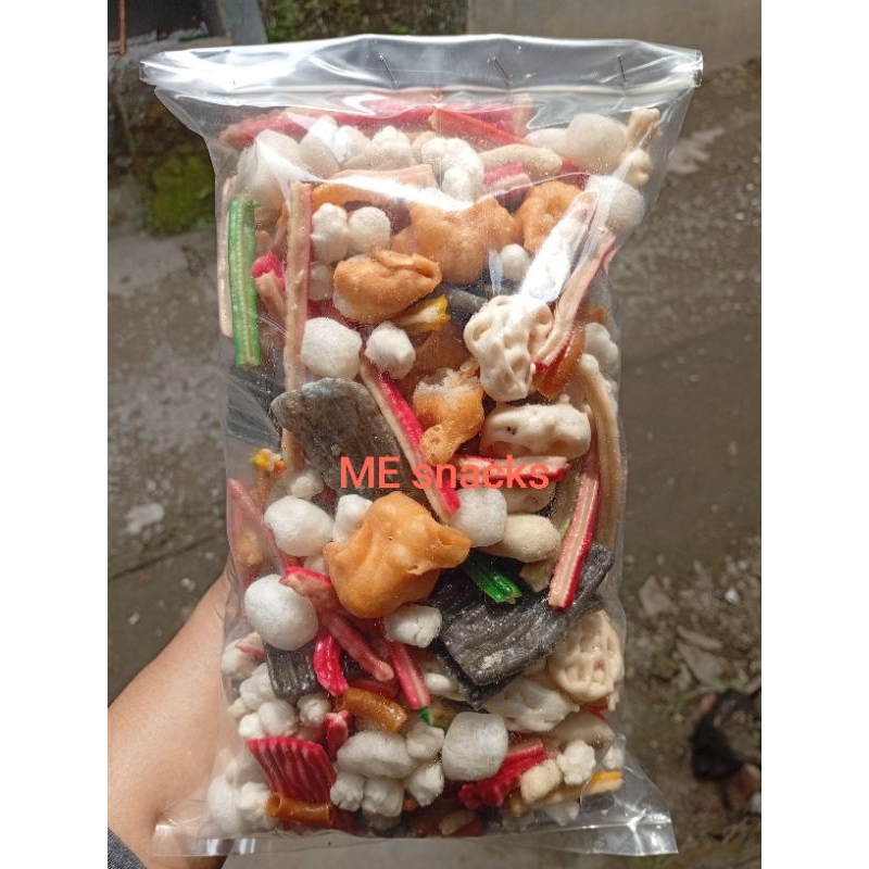 Suksesmoro_ Kerupuk Seblak Mix Original/Kerupuk Campur 1Kg