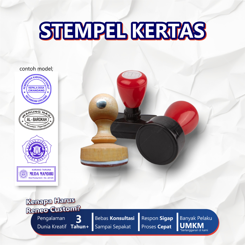 Stempel Flash dan Kayu_Stempel usaha/ nama/ instansi_FREE Desain