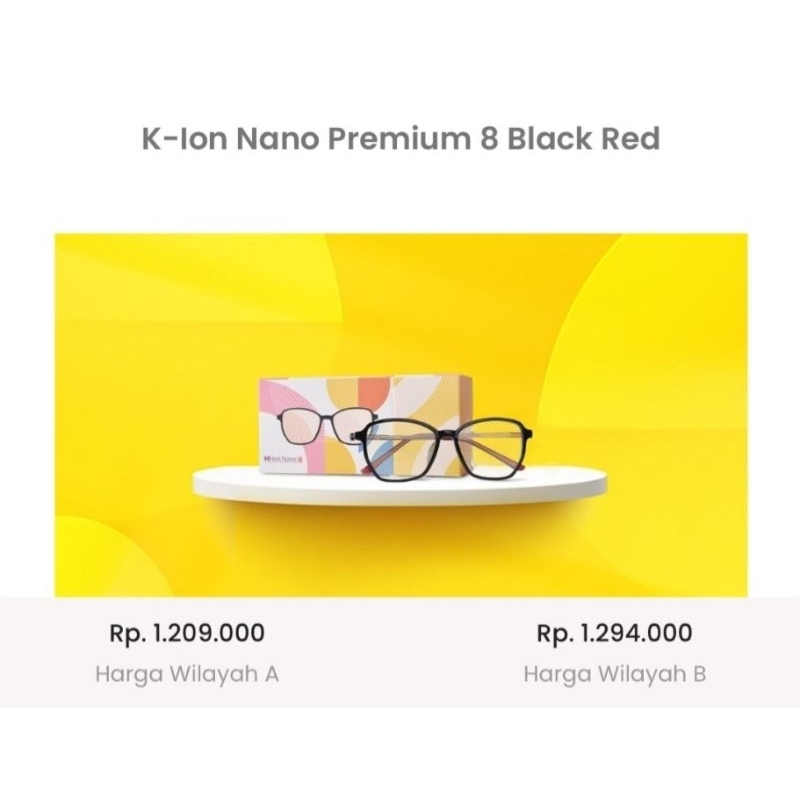 kacamata K-ion nano Premium 8 Black Red