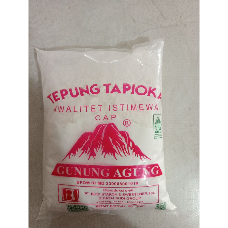 

Tepung tapioka Gunung Agung 500g
