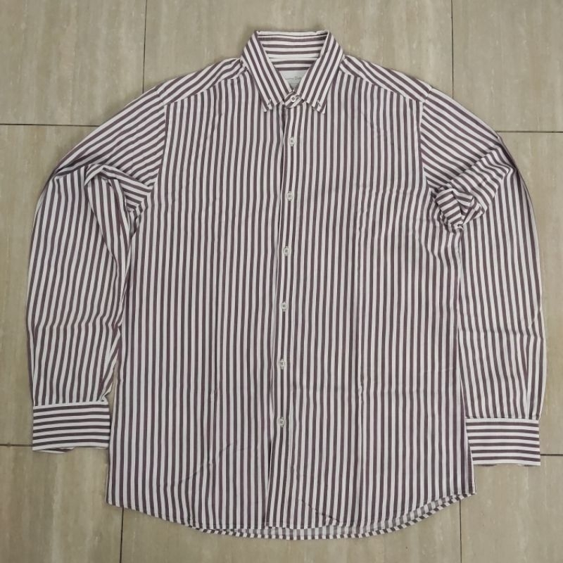 Massimo Dutti Kemeja Lengan Panjang Stripe