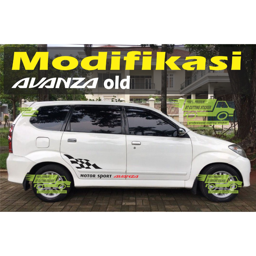 OLD3 Sticker toyota avanza old tahun 2003 - 2011 / sticker xenia old / stiker striping avanza